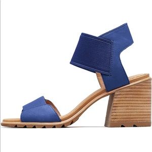 Sorel Nadia Blue Sandal Heels (9.5)